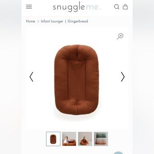 Snuggle Me Organic Infant Lounger in Gingerbread